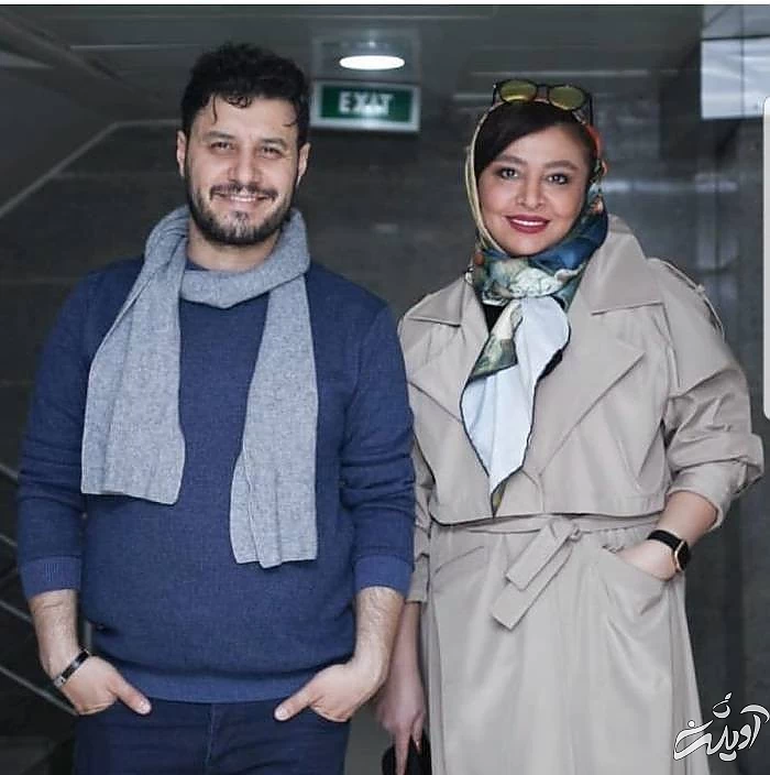 جواد عزتی و همسرش